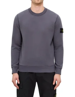 Cotton Fleece Garment Dyed Crewneck Sweatshirt
