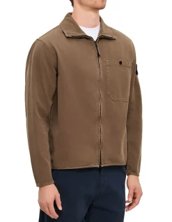 COTTON GARMENT DYED 'OLD' EFFECT SHIRT
