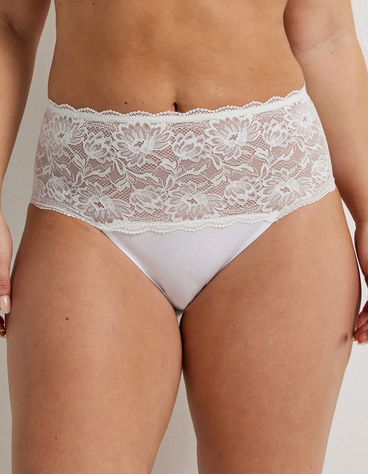 COTTON & LACE FULL BRIEF BRIEF