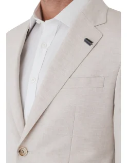 COTTON LINEN FLAP POCKETS JACKET