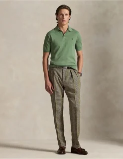Cotton Polo-Collar Sweater