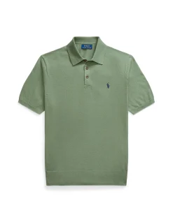 Cotton Polo-Collar Sweater
