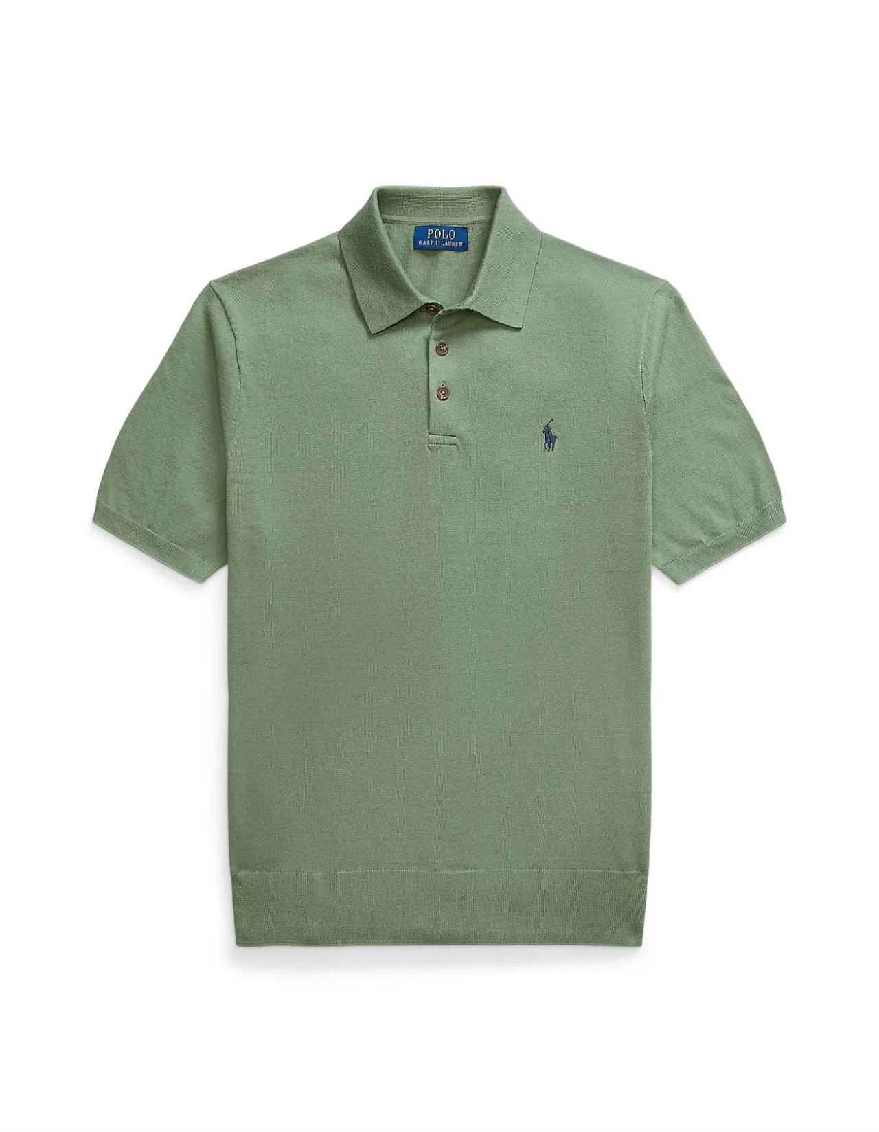 Cotton Polo-Collar Sweater