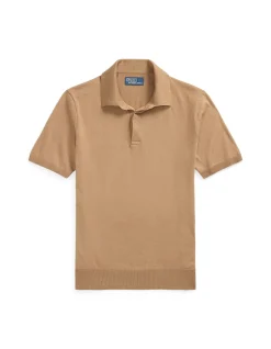 Cotton Polo-Collar Sweater