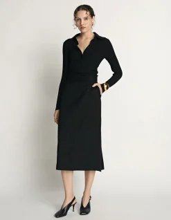COTTON SILK RIBBED POLO