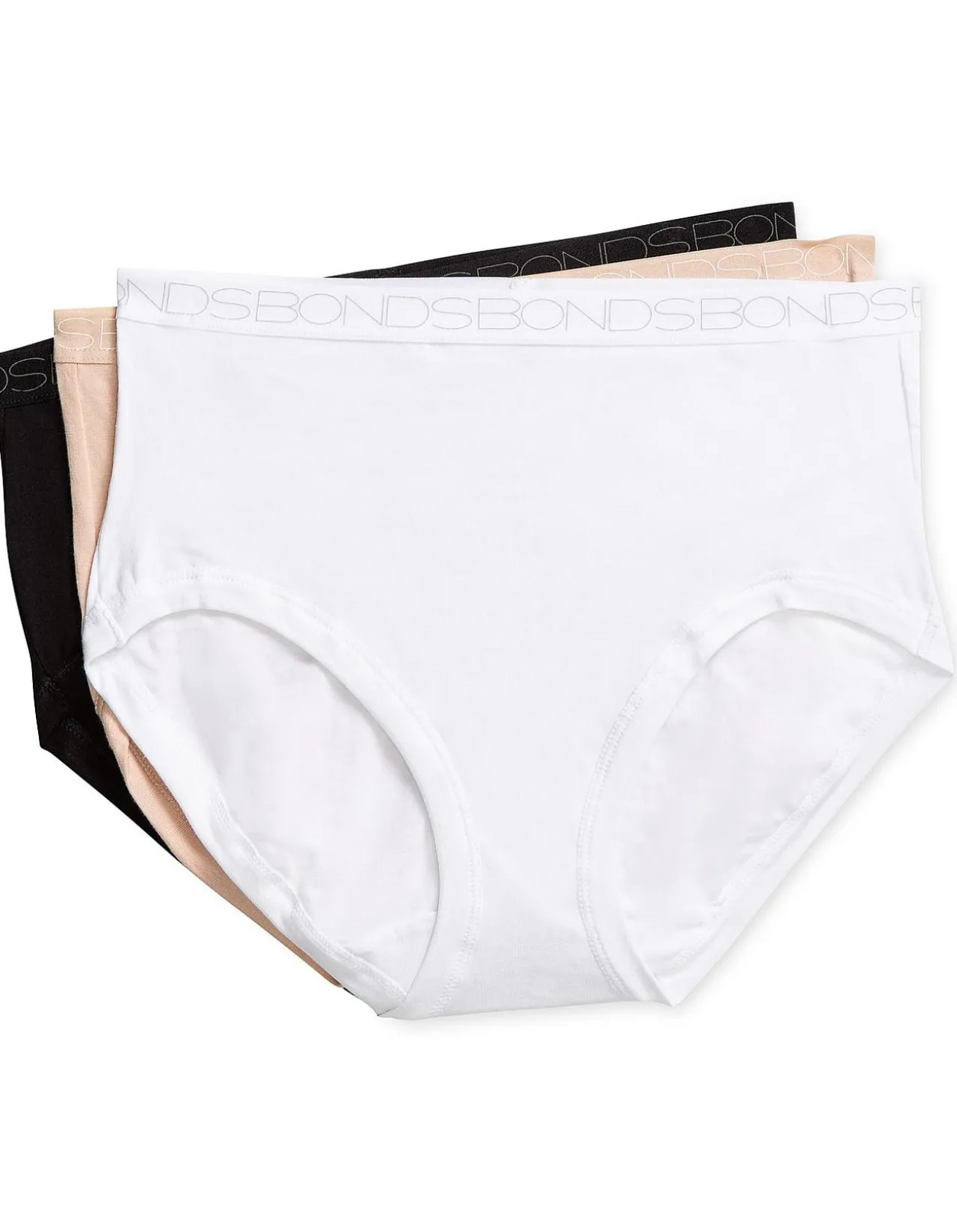 Cottontails Full Brief 3 Pack Black