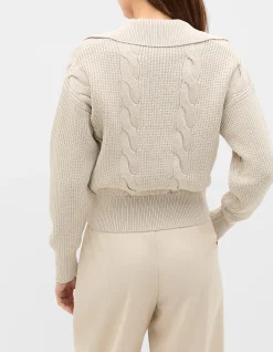 COTTON TEXTURED CABLE KNIT