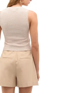 COTTON TWIST KNIT TOP