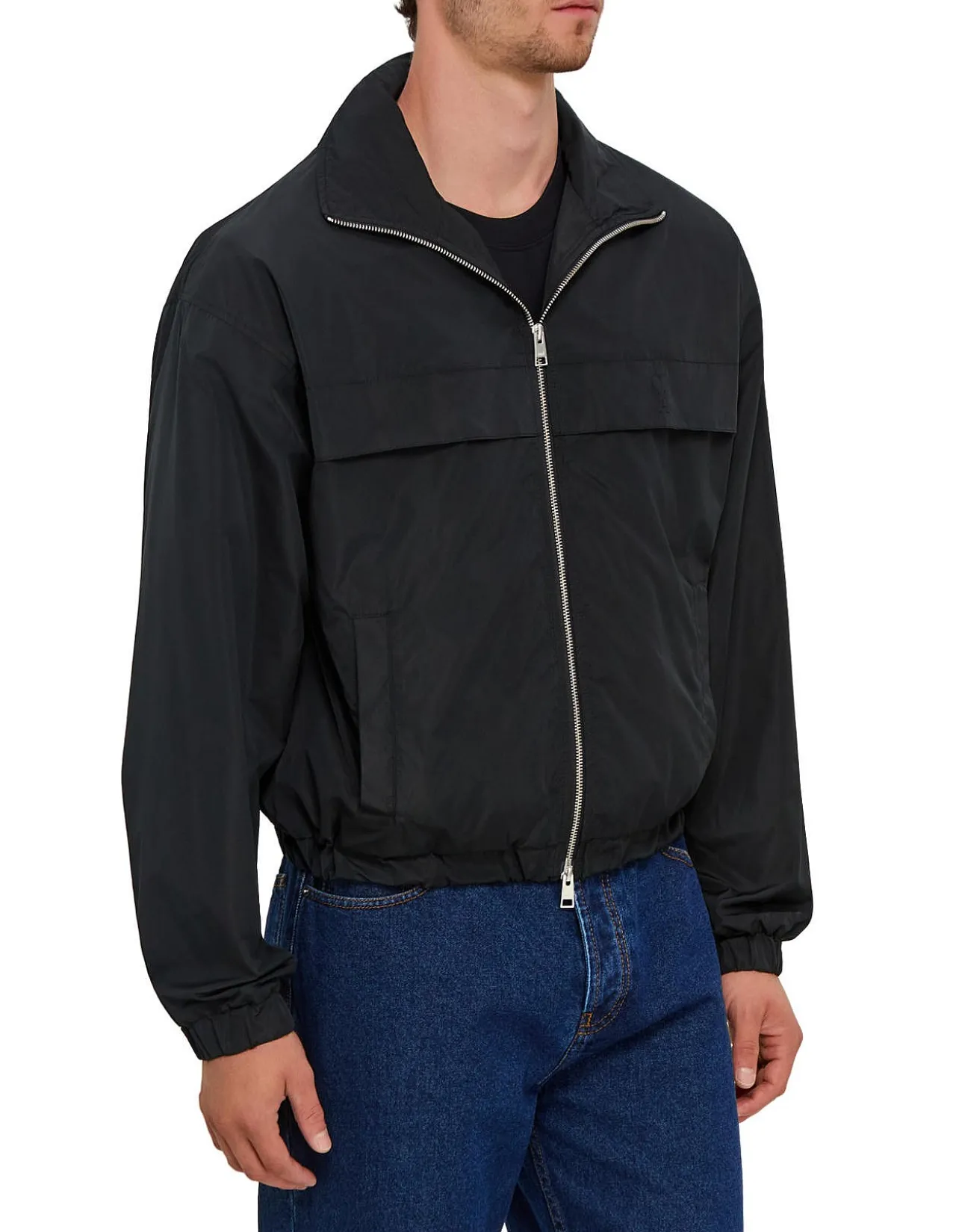 Coupe Vent Zip High Neck Windbreaker Jacket