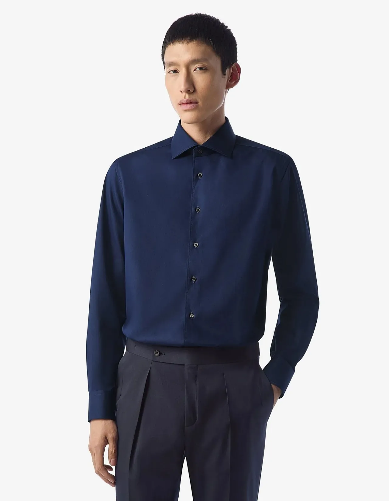 Couture Fit Wrinkle Free Cotton Twill Shirt
