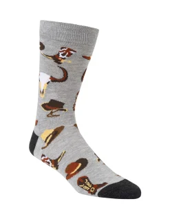COWBOY BOOTS & SPURS BAMBOO SOCK