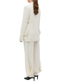 CREAM CREPE SUITING SURRENDER PANT