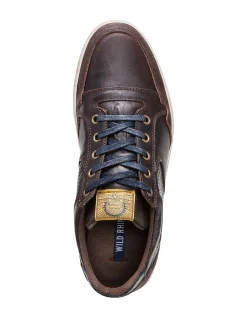 Crest Mens Leather Casual Lace Up Shoe