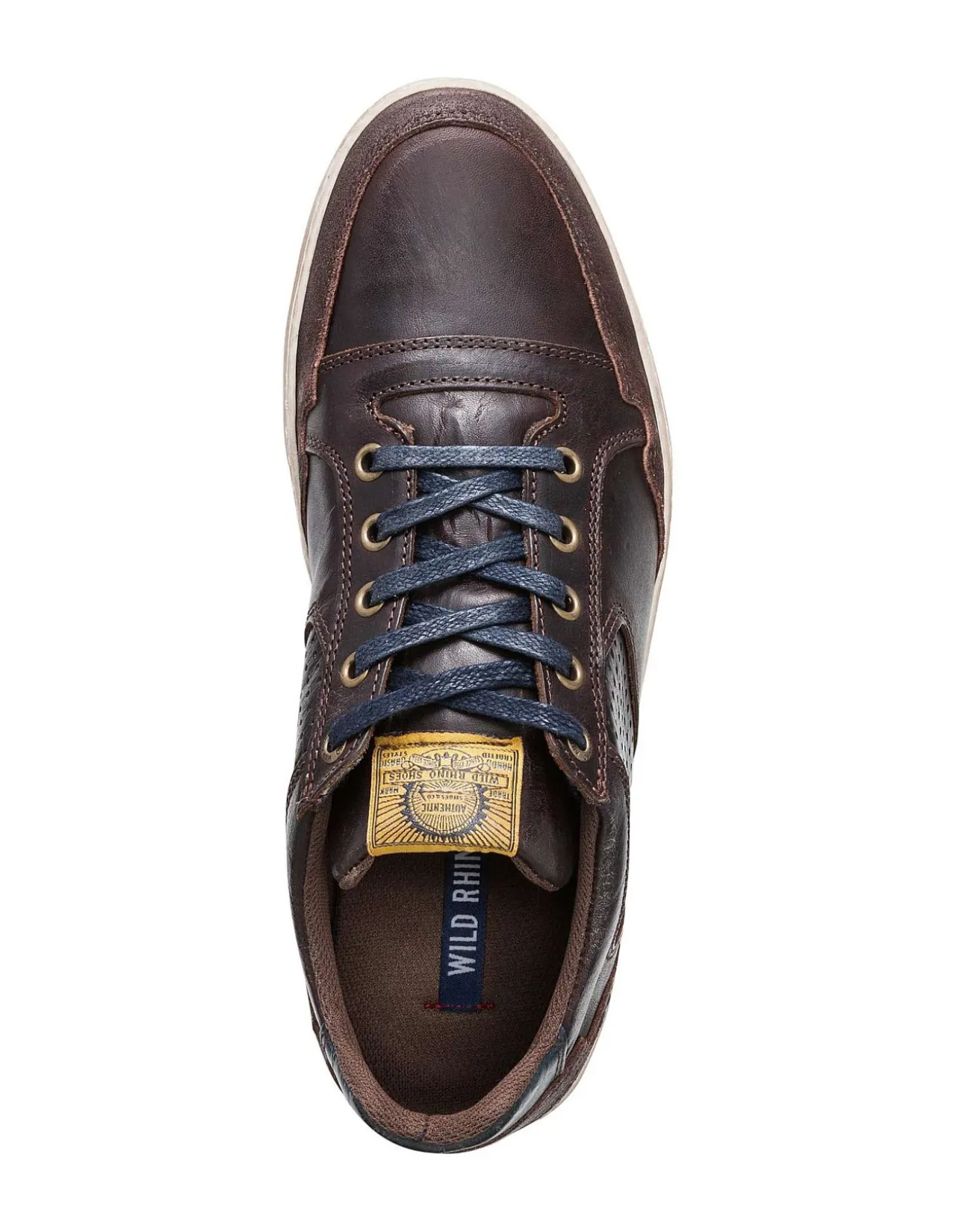 Crest Mens Leather Casual Lace Up Shoe