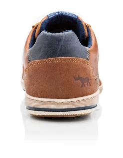Crest Mens Leather Casual Lace Up Shoe