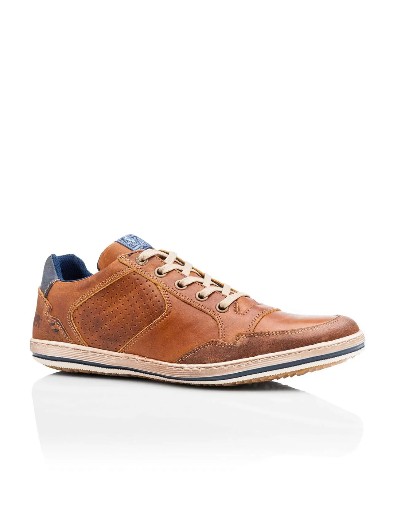 Crest Mens Leather Casual Lace Up Shoe