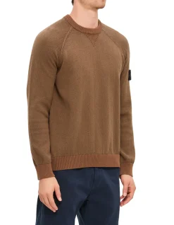 CREW NECK RAW HAND COTTON KNIT