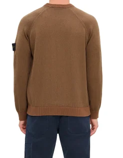 CREW NECK RAW HAND COTTON KNIT