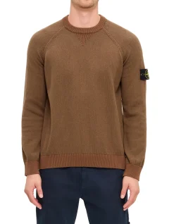 CREW NECK RAW HAND COTTON KNIT
