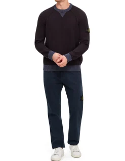 CREW NECK RAW HAND COTTON KNIT