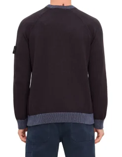 CREW NECK RAW HAND COTTON KNIT