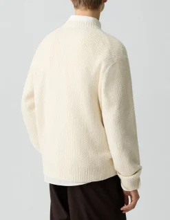 Crewneck Sweater in Cotton Silk Slub