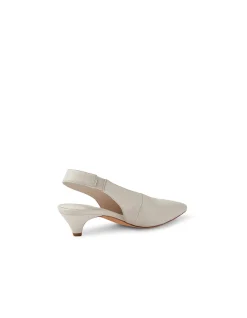 Crissi Pointed Low Heel Slingback Pumps