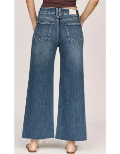 Cropped Alexa High Rise Raw Hem Jeans