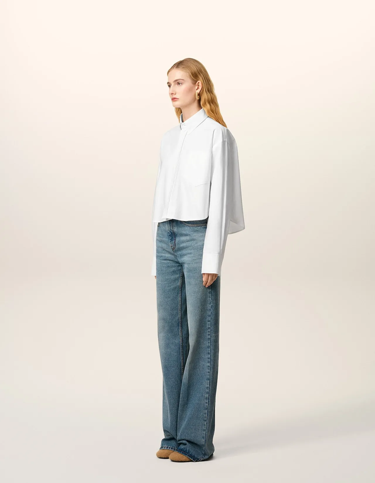 CROPPED Long Sleeve BU SHIRT
