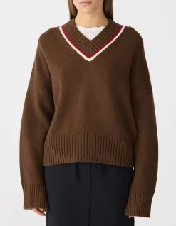 Crossover V Neck Knit