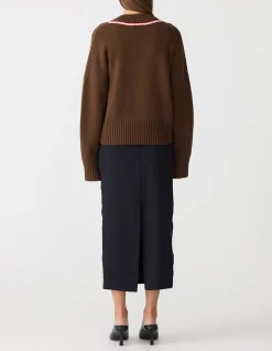 Crossover V Neck Knit