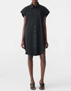 Crushed Cotton Sleeveless Dress