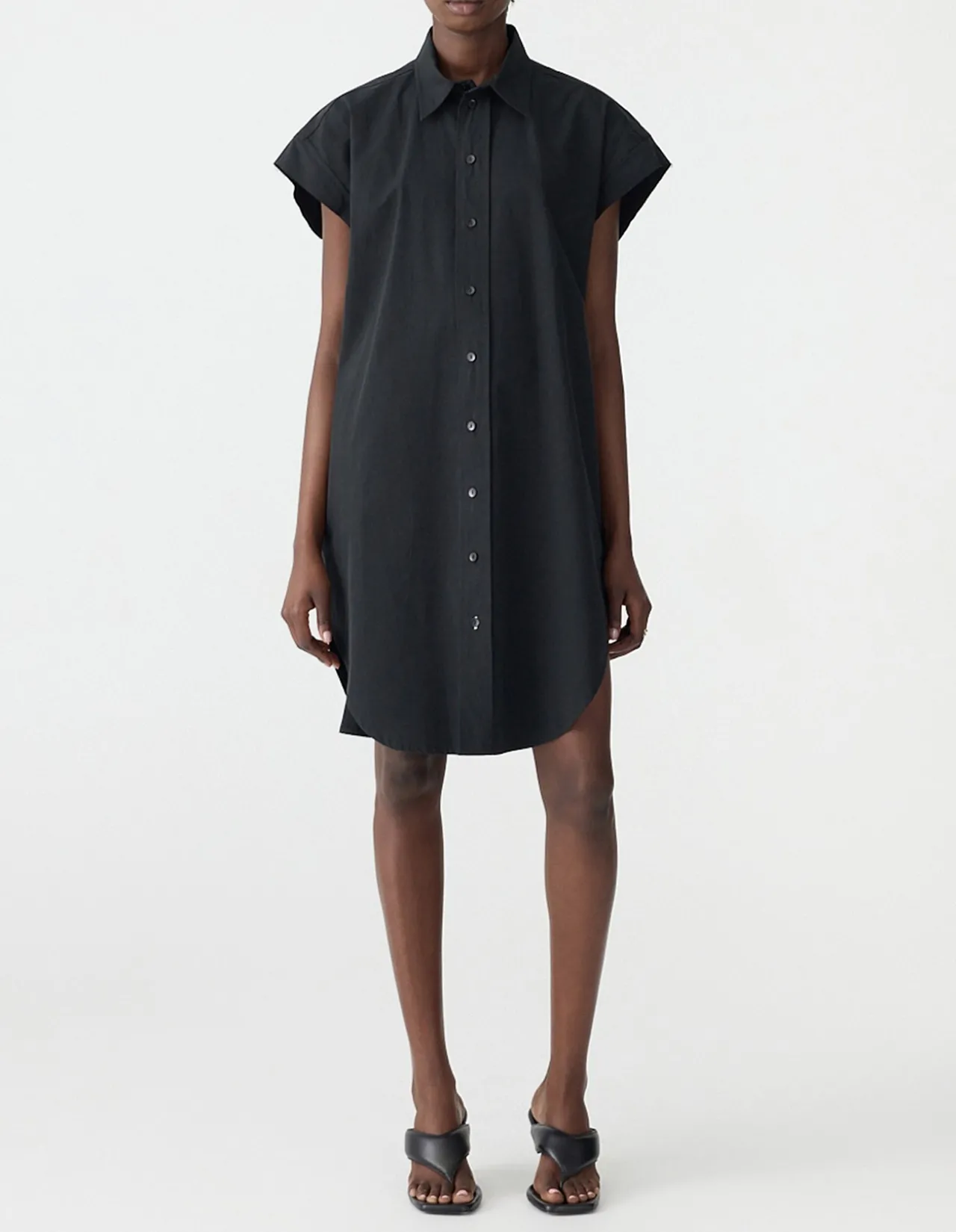 Crushed Cotton Sleeveless Dress