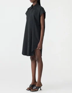 Crushed Cotton Sleeveless Dress