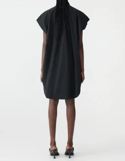 Crushed Cotton Sleeveless Dress
