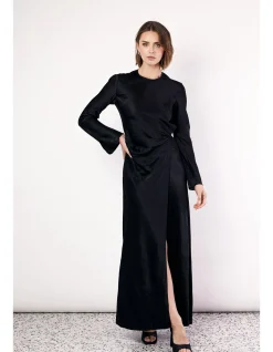 Crushed Wrap Dress