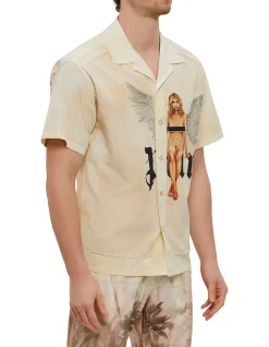 Crystal Pin Up Bowling Shirt