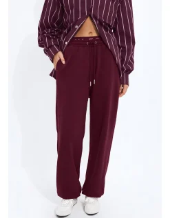 Cuffed Hem Logo Track Pants