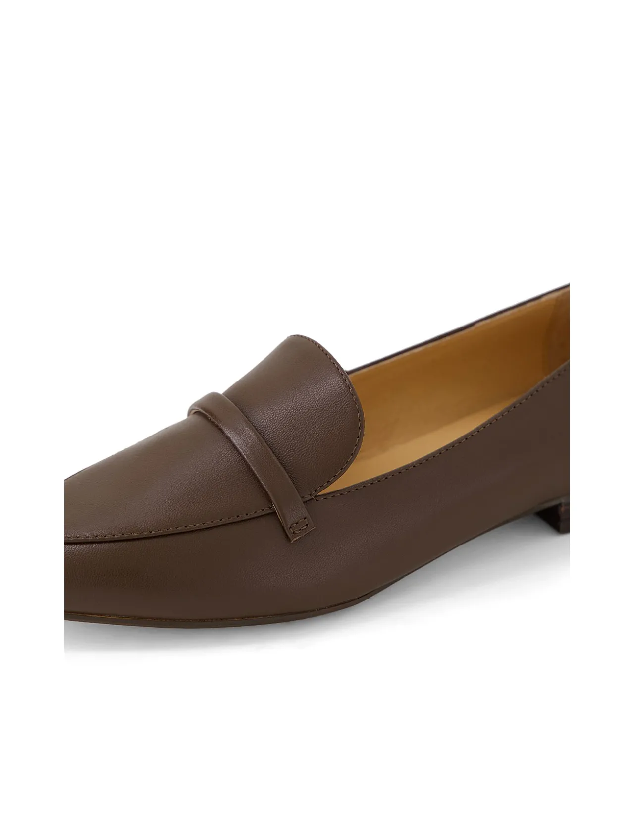 DAELE DF CHOC DK BROWN HEEL LEATHER