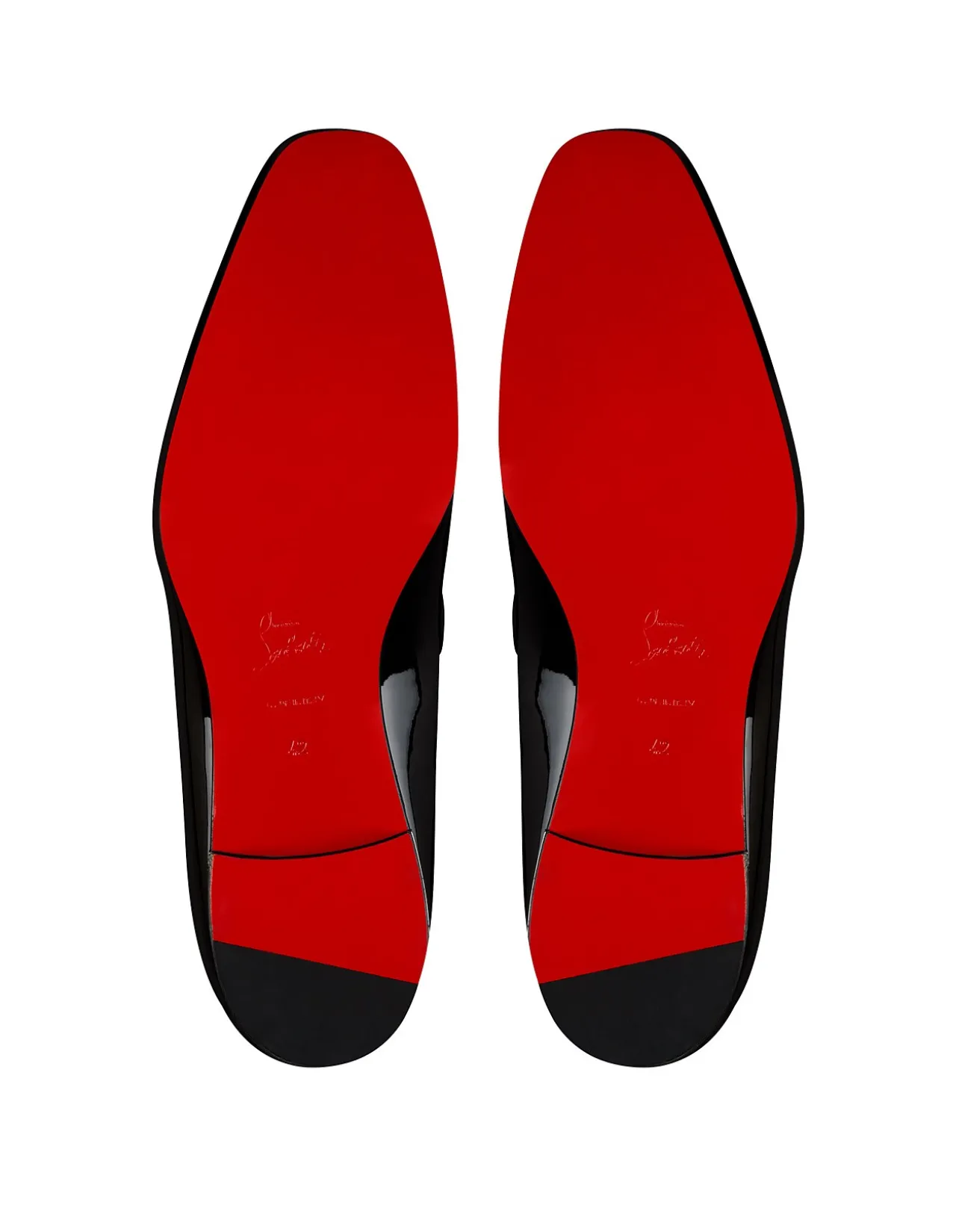 DANDELION GALVIN PATENT BLACK LIN LOUBI LOAFERS