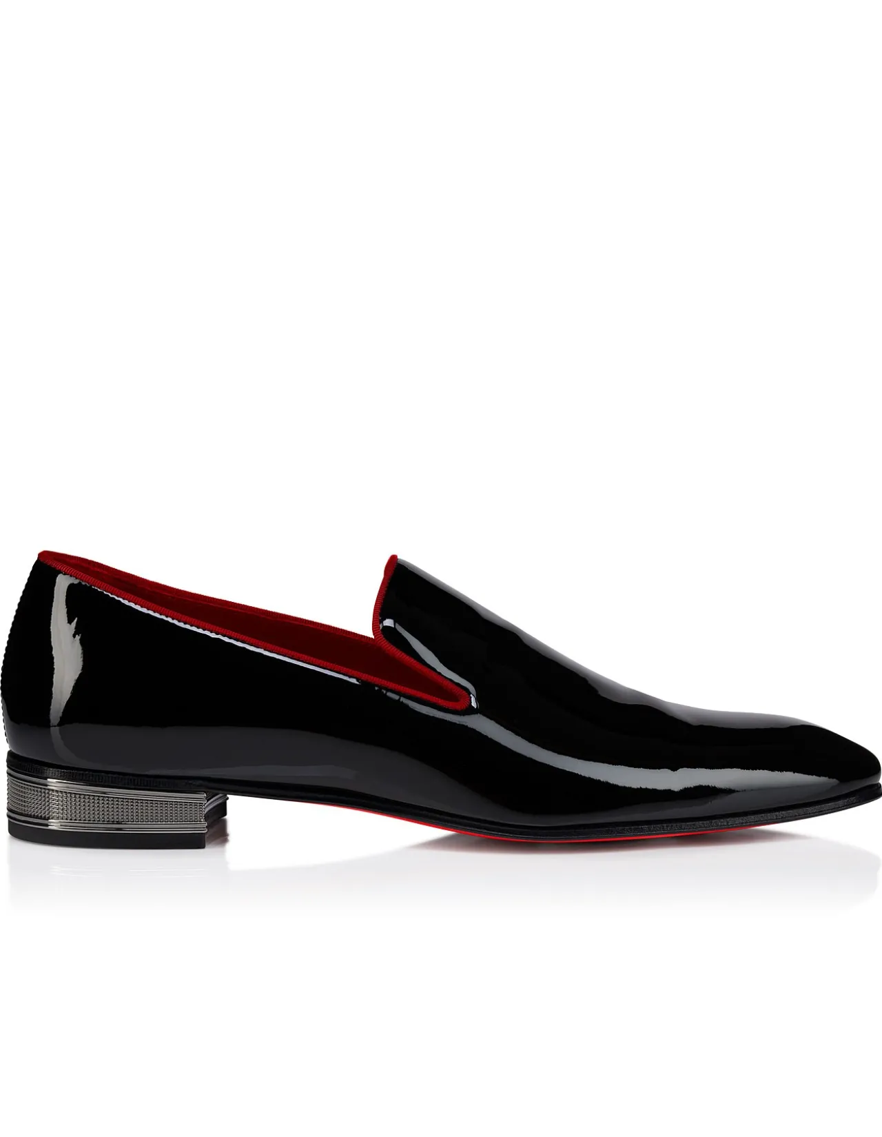 DANDELION GALVIN PATENT BLACK LIN LOUBI LOAFERS