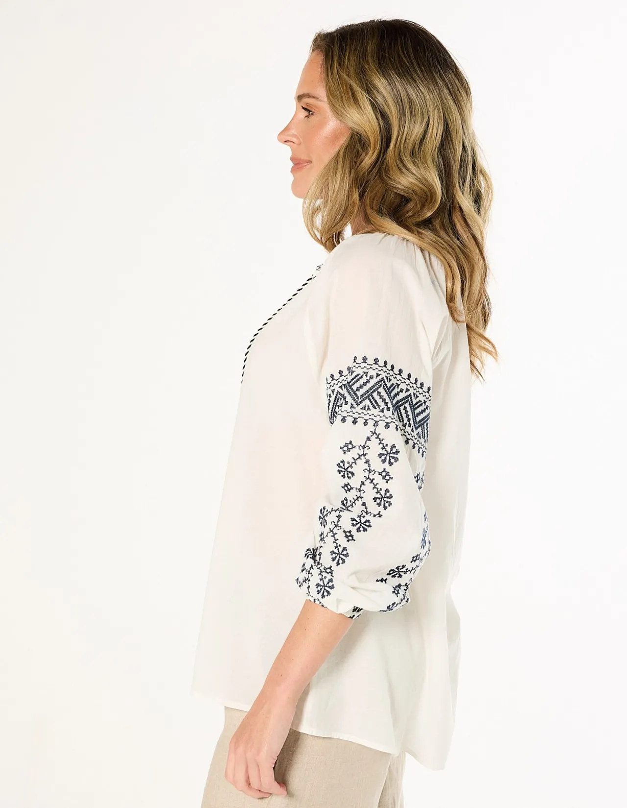 Danny Embroidered Top
