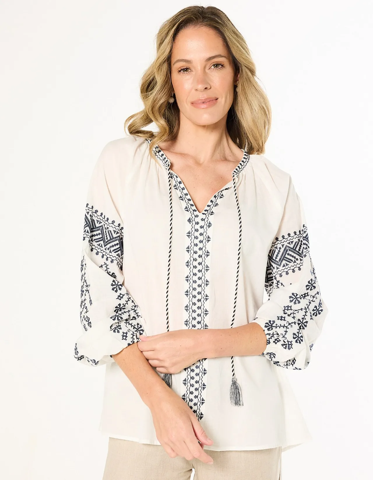 Danny Embroidered Top
