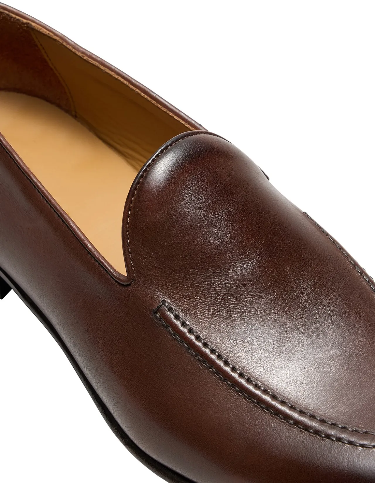 DARK TAN LEATHER LOAFER