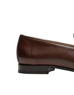 DARK TAN LEATHER LOAFER