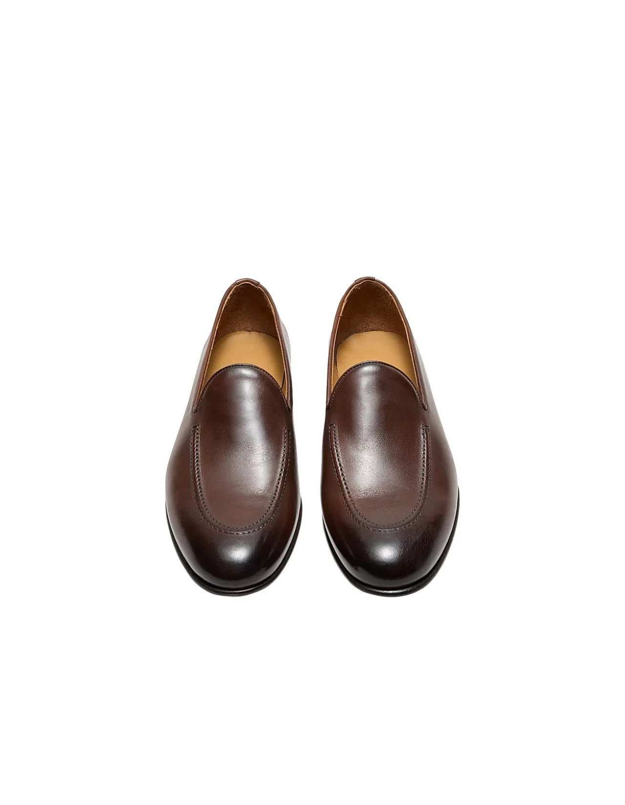 DARK TAN LEATHER LOAFER