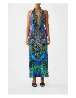 DEEP COWL PLUNGE DRESS