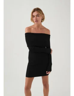 Deia Off Shoulder Long Sleeve Dress