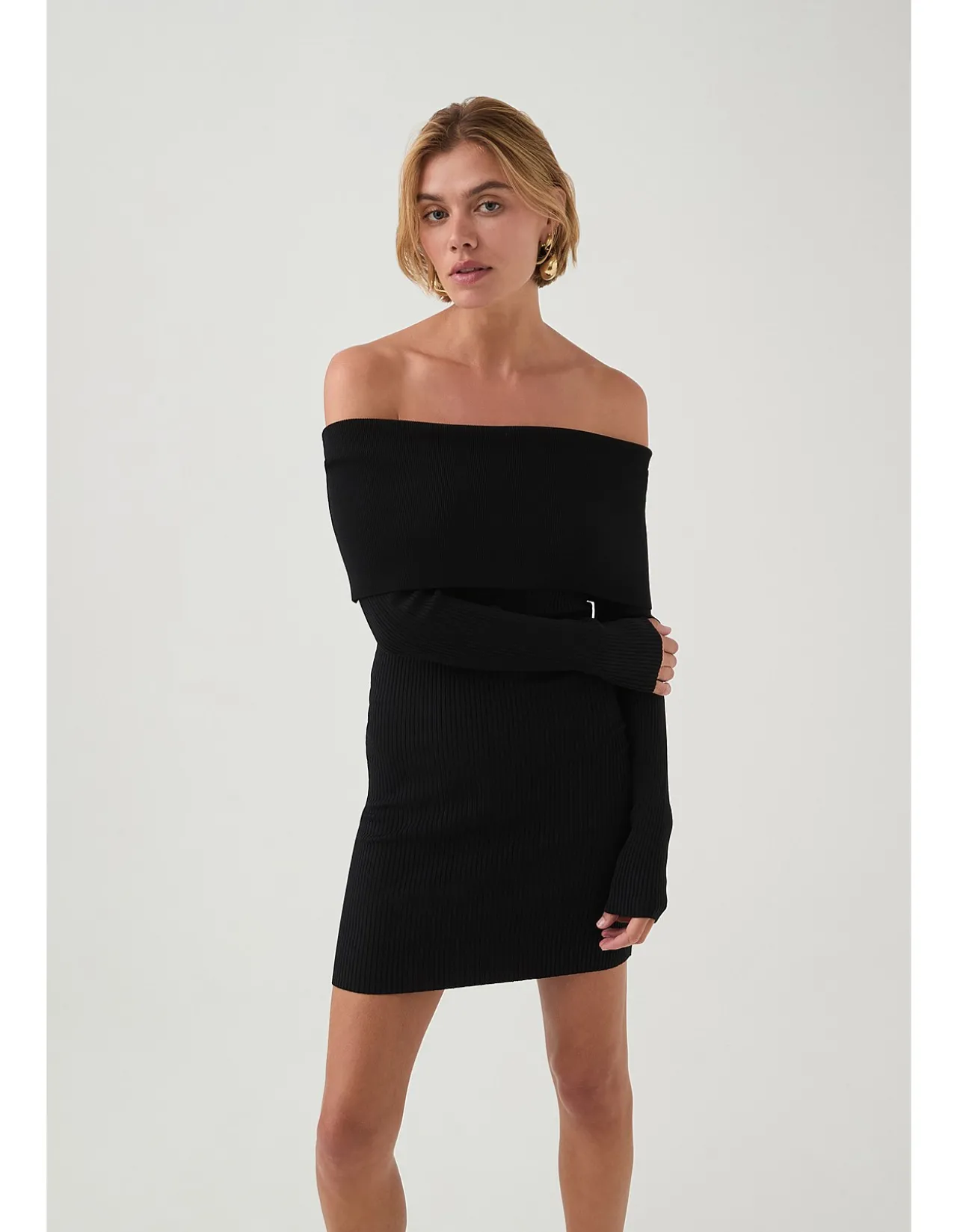 Deia Off Shoulder Long Sleeve Dress