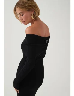Deia Off Shoulder Long Sleeve Dress